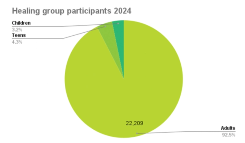 Healing group participants 2024